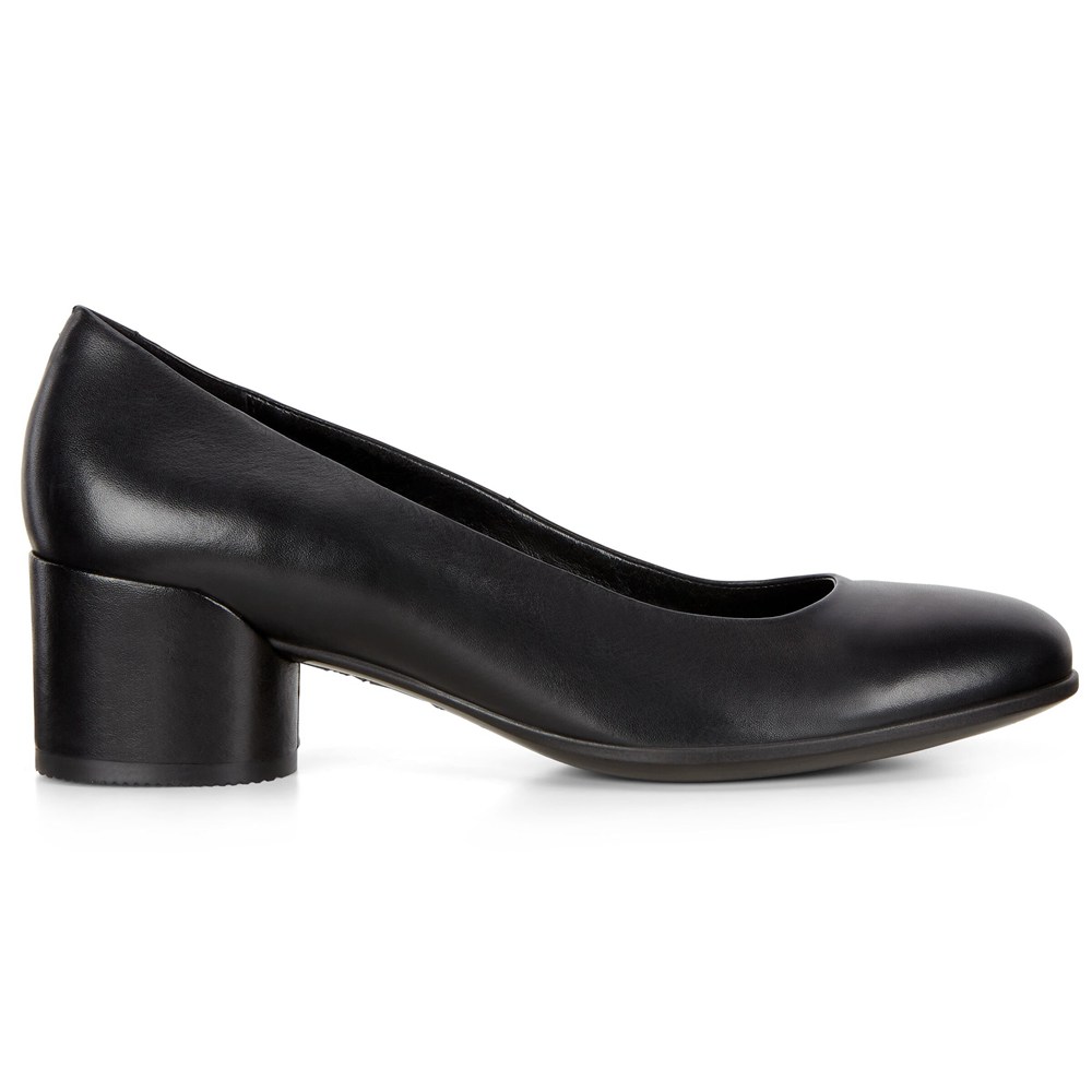 ECCO Womens Pumps Black - Shape 35 Mod Block - UCI-761389